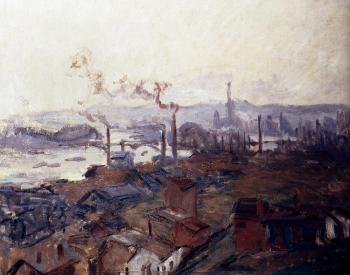 尅勞德 莫奈 General View Of Rouen From St. Catherine's Bank 尅勞德 莫奈 General View Of Rouen From St. Catherine's Bank